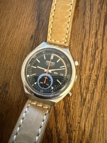 Seiko 6139-7060 (Blue Eye) Automatic Chronograph - Not Running