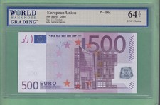 European Union 500 Euro  Note  P-14x   WBG 64 / CHOICE UNCIRCULATED  TOP