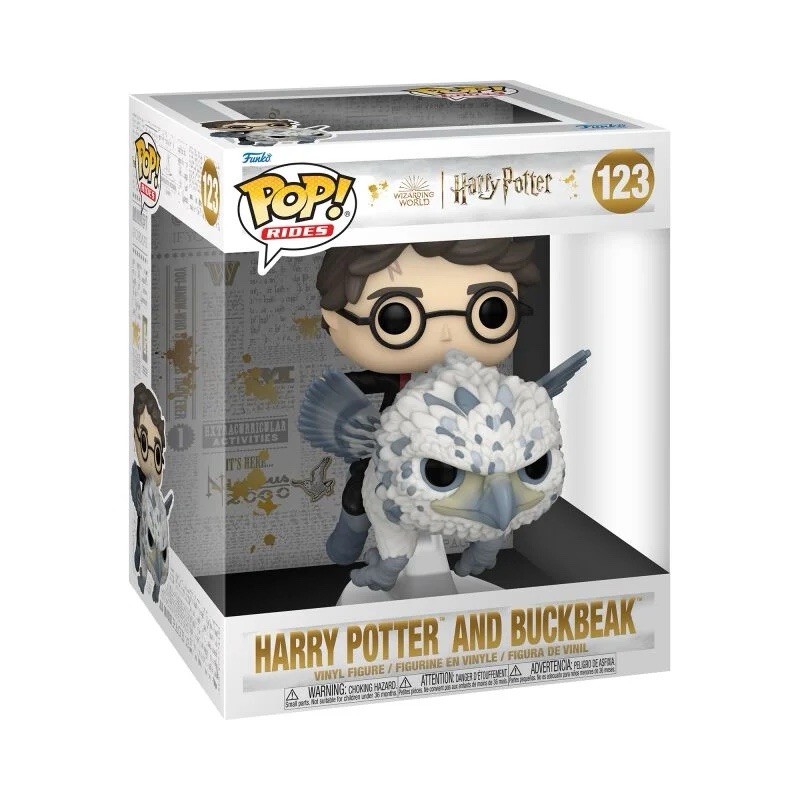 Funko Pop! Figura Vinilo Harry Potter Rides Harry and Buckbeak #123 Totalmente Nueva