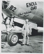 PAUL TIBBETS signed ENOLA GAY 8x10 w/ coa HIS...