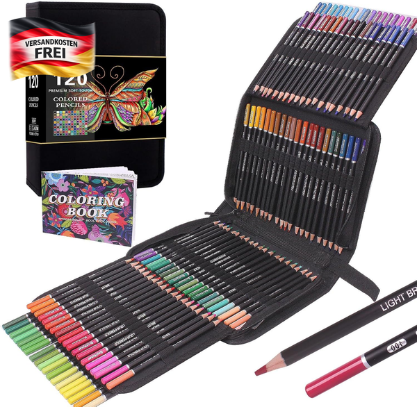 Buntstifte Set 120 Farben FüR KüNstler Und Designer Langlebige Farbstifte-image