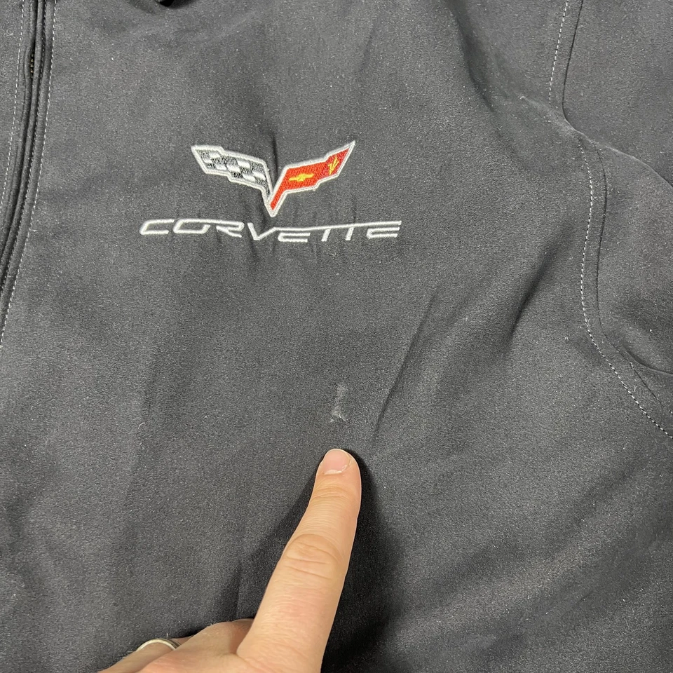 Cutter & Buck Corvette Jacket Mens Large Black Full Zip National Corvette Museum - Image 2 of 4