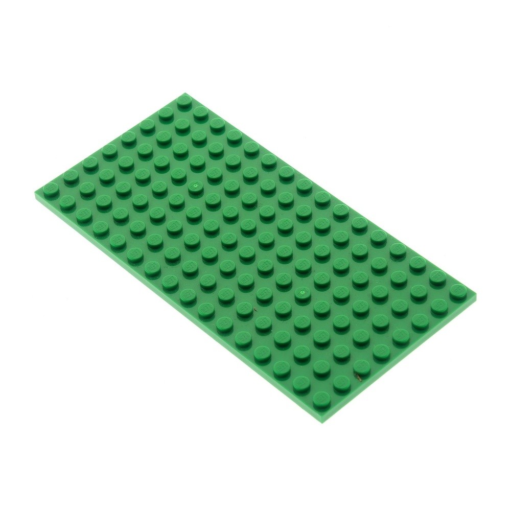 1x Lego Building Plate 8x16 Green Double-Sided Buildable Minecraft 4610602 92438