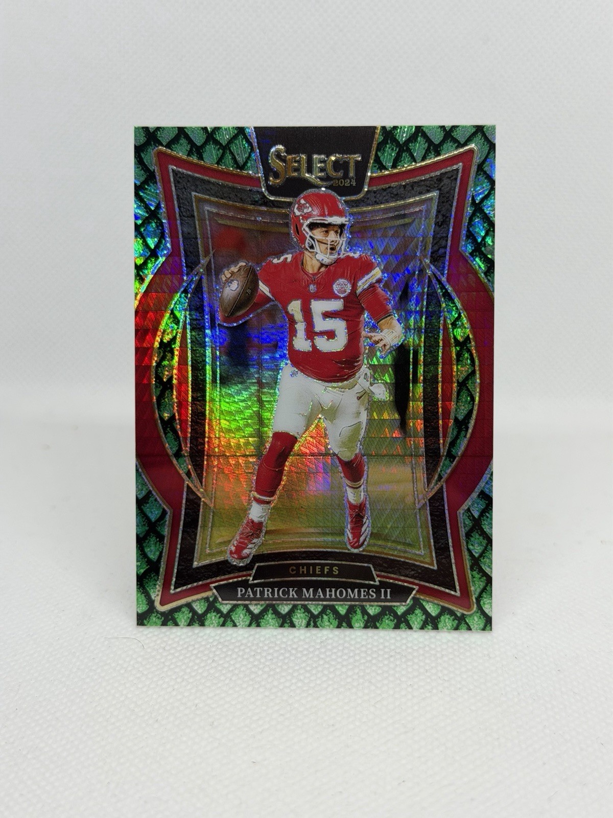 🔥 2024 Select Patrick Mahomes II Concourse Dragon Scale Prizm /81 Chiefs SSP 🔥
