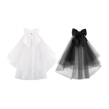 Lightweight Bows Veil Themed Event Headpiece Wedding Accesories for Trendsetters