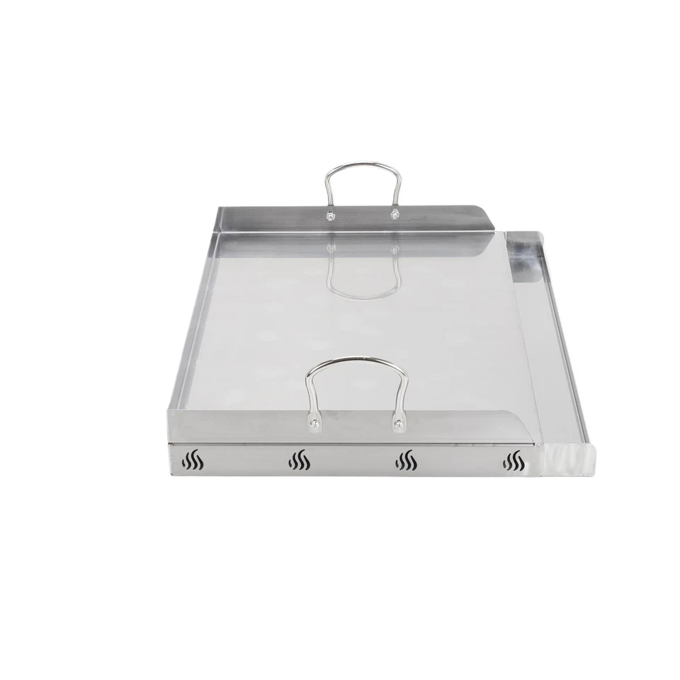 Edelstahl Grillplatte BBQ Plancha passend für Weber Gasgrill und Holzkohlegrill - Bild 4 von 4