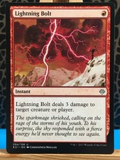 MTG - Lightning Bolt. Archenemy: Nicol Bolas. UnCommon - Red Instant.