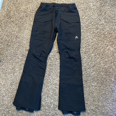 Burton Snowboard Pants Men's (M) True Black Southside 2L Slim Fit DryRide  Winter