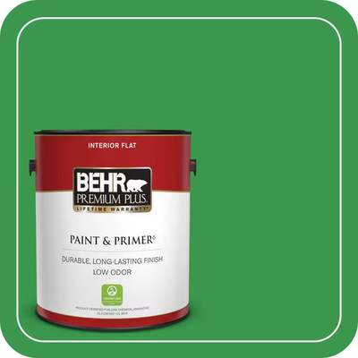 1 Gal. #450B-6 Formal Garden Flat Low Odor Interior Paint & Primer