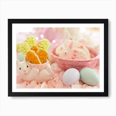 Easter Bunny 60 Art Print Framed Wall Art Poster Canvas Print Picture