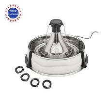 PetSafe Drinkwell Stainless Steel 360 Pet Fountain Scratch Rust Resistant