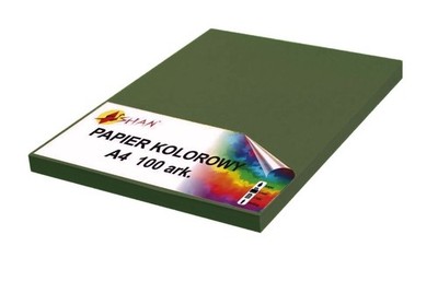 Farbpapier A4 80g armeegrün v2 100 Blatt