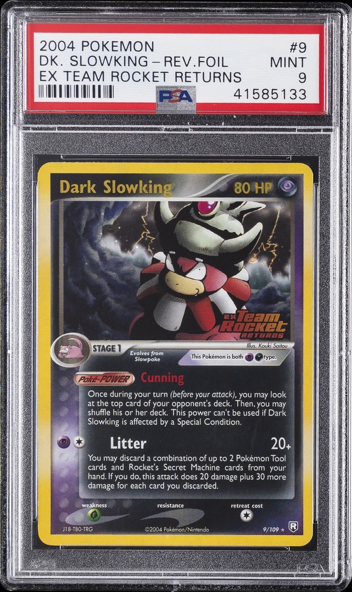 2004 POKEMON EX TEAM ROCKET RETURNS #9 DARK SLOWKING-REVERSE FOIL