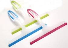 3Pcs Silicone Shower Squeegee for Glass Doors & Tiles - Handheld Bathroom and Wi