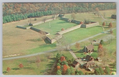 Postcard Aerial Old Fort Frederick Maryland MD