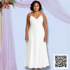 FashionNova Maxi Dress LG Womens Lined Satin Built-In-Bra Leg-Slit Wedding Prom