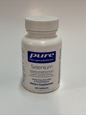 Pure Encapsulations Selenium 200mcg, Cellular Health, Vegan, 180ct, Exp 02/27