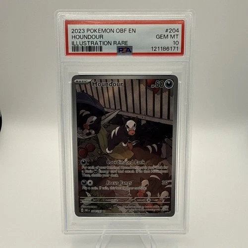 Houndour 204/197 Sv03: Obsidian Flames illustration rare PSA 10