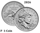 2026 P Emerging Liberty SemiQ Dime 10¢ "UNC"  1-Coin