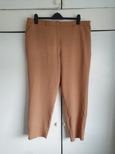 Dorothy Perkins curve camel soft chino trousers elastic back size UK 20