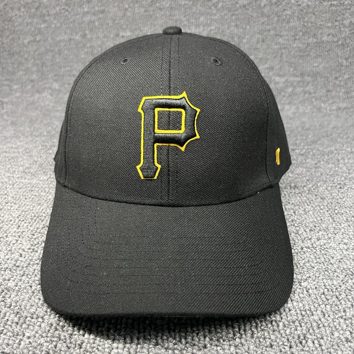 Pittsburgh Pirates '47 Brand MVP Hat Black Yellow Adjustable Hook-and-loop