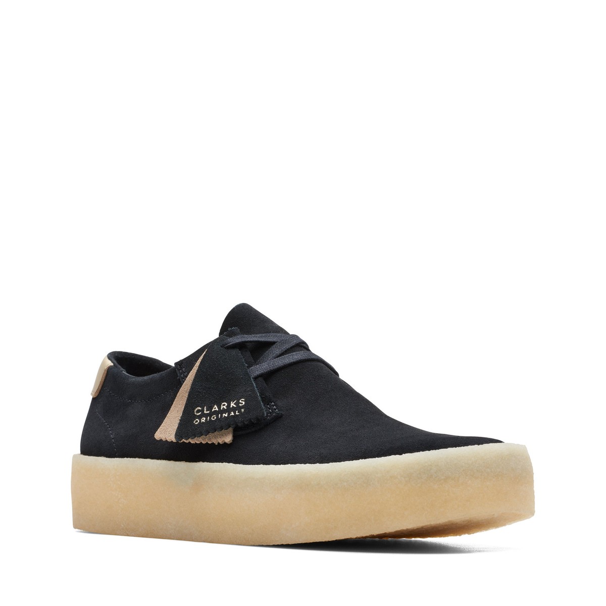Clarks Original Men Ashcott Cup Black Suede 