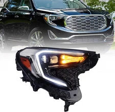 Full LED Headlight Assembly Compatible with GMC Terrain 2018 2019 2020 2021 (Fac