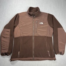 The North Face Women  s Polartec Full Zip Brown Denali Fleece Size Large