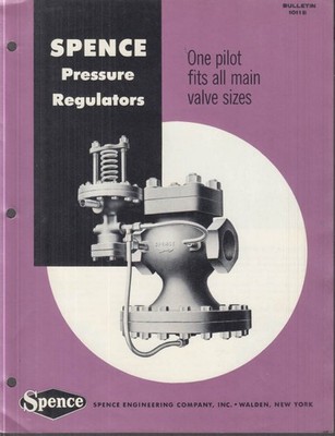 Spence Pressure Regulators sales bulletin folder 1011B ca 1960s