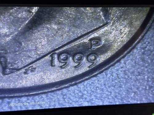 1999 P Roosevelt Dime Struck Off Center & Doubled Die Errors - Picture 3 of 16