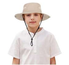 Boys-Girls Summer Wide-Brim Sun-Hat UV-Protection for Kids Toddler Fishing