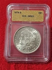 1878-S  MORGAN SILVER DOLLAR  ICG  MS 63                                #T1645