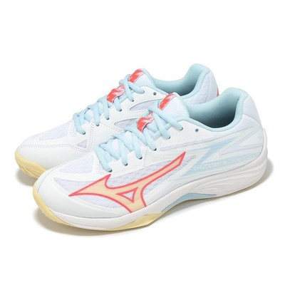 Mizuno Thunder Blade Z White Blue Red Yellow Women Volleyball Shoes V1GC2370-30