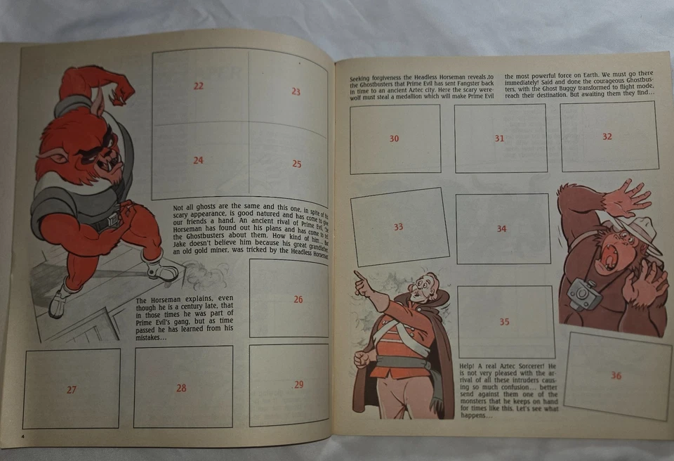 Libro álbum de pegatinas Panini Ghostbusters 6 pegatinas aplicadas sin daños ni defectos Foto 4 de 4