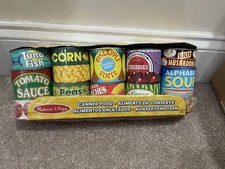 Melissa  Doug Let's Play House 10-pc Canned Foods OPEN BOX 