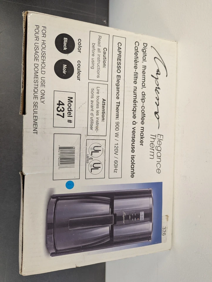 Cafetera térmica Capresso Elegance - solo para piezas Foto 4 de 4