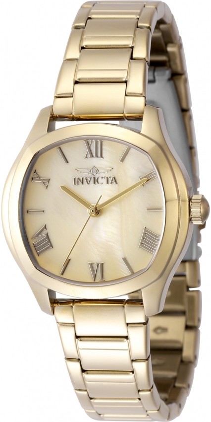 Invicta Wildflower Ladies Watch with Quartz Movement and Gold Dial 48235