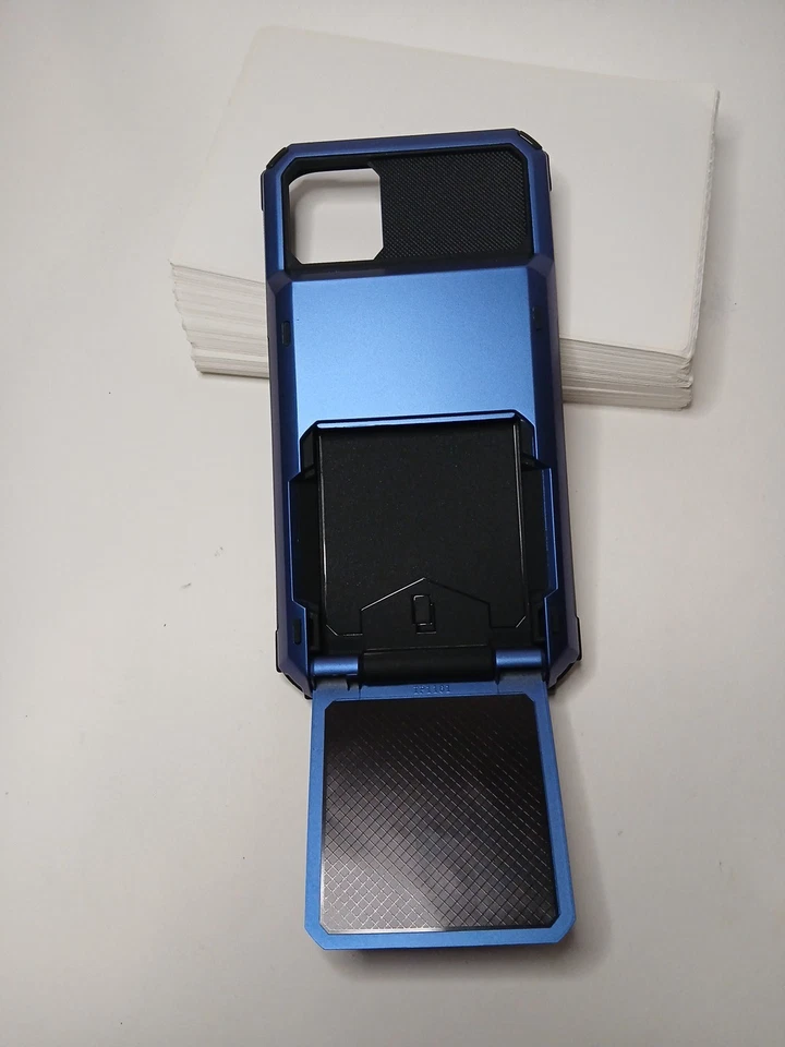 Vofolen Case for iPhone 11 Case Wallet 4-Card Holder ID Slot Flip Door, Blue - Image 3 of 4