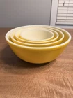 Vintage Pyrex Yellow Nesting Mixing Bowls Lot