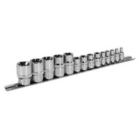 Sealey Torx Stern SteckschlüSsel-Satz 14Pc 0.6Cm 1Cm & 1.3Cmsq Drive E4-E24