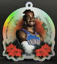2025-26 Topps Basketball Holiday Shai Gilgeous-Alexander Oversized Die-Cut