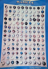 Vtg Marbles A Game For All Ages Poster LAMINATED 18"x24" Castle Peterson Utah