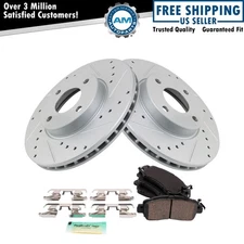 Performance Front Brake Pad & Rotor Kit Premium G-Coated Ceramic Fits Nissan