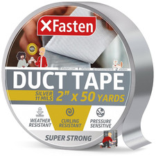Super Strong Duct Tape, Gray/Silver, 2-Inch X 50 Yards, 11Mil  Waterproof and U