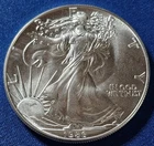 A Better Date 1986 American Silver Eagle 1 Troy Oz .999 Silver First Yr