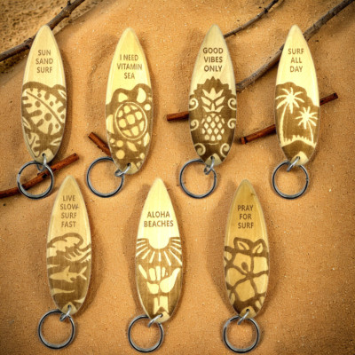 Schlüsselanhänger Surfbrett / Surfen / Geschenkidee / Variationen / Surfen