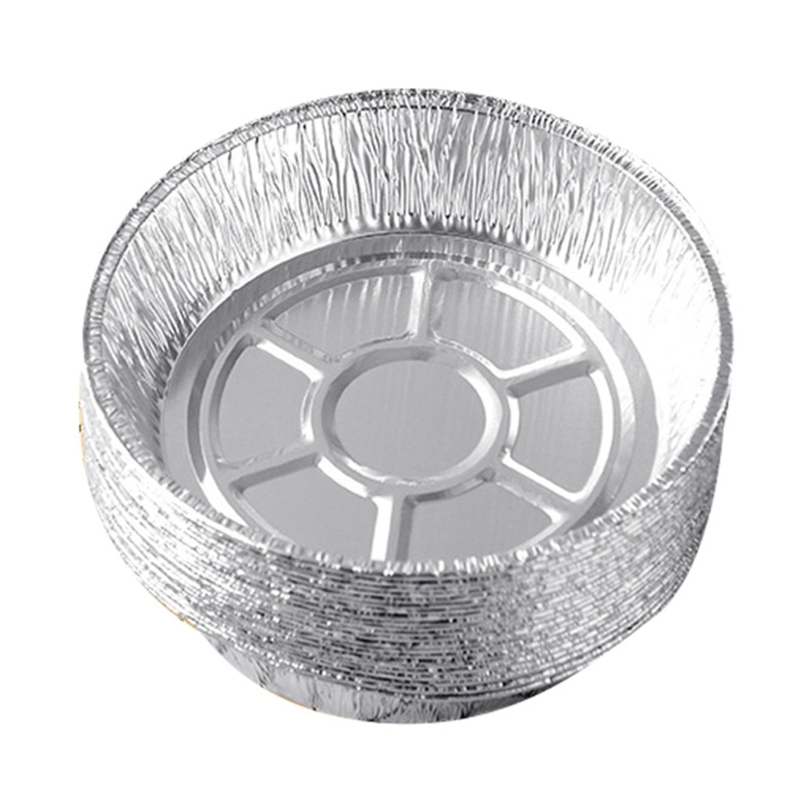 6"/7"/8" 50PCS Foil Tray Pizza Tray Air Fryer Special Aluminum Foil Tin