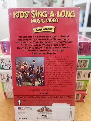 New Sealed Kids Sing-a-Long VHS 1989 Tape Music Video Talk