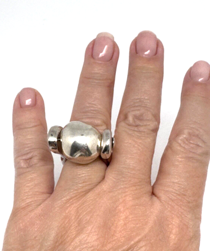 Anillo enchapado en plata UNO de 50 hecho a mano talla US - 7,5 - Imagen 9 de 16