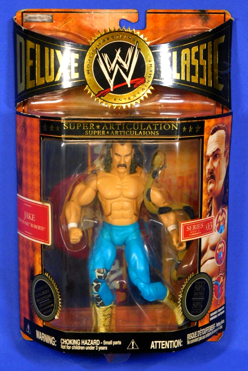 WWE DELUXE CLASSIC SUPERSTARS SERIES 3 JAKE THE SNAKE ROBERTS